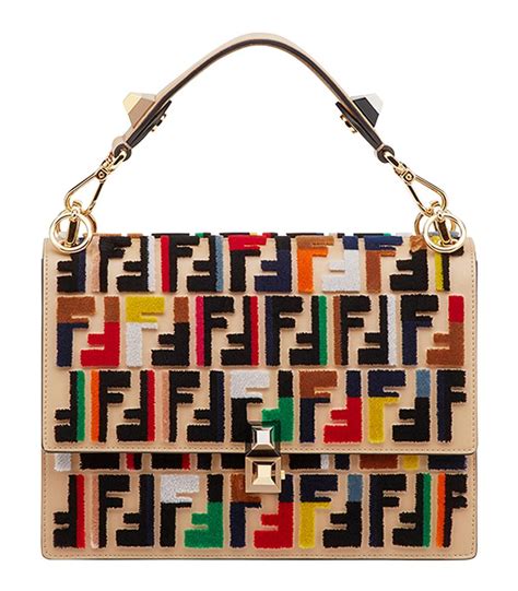 fendi multi color leather bag|Fendi leather tote bag.